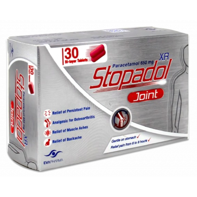 STOPADOL JOINT XR 650 MG ( PARACETAMOL ) 30 BI-LAYER TABLETS